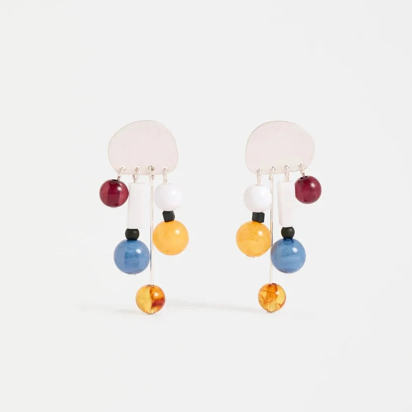 Elk Bodas Drop Earrings Silver