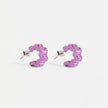 Elk Jolle Mini Hoop Earrings Violet