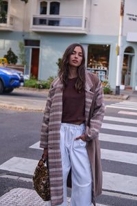 Barry Made Holmsen Trench Choc/ Camel Check