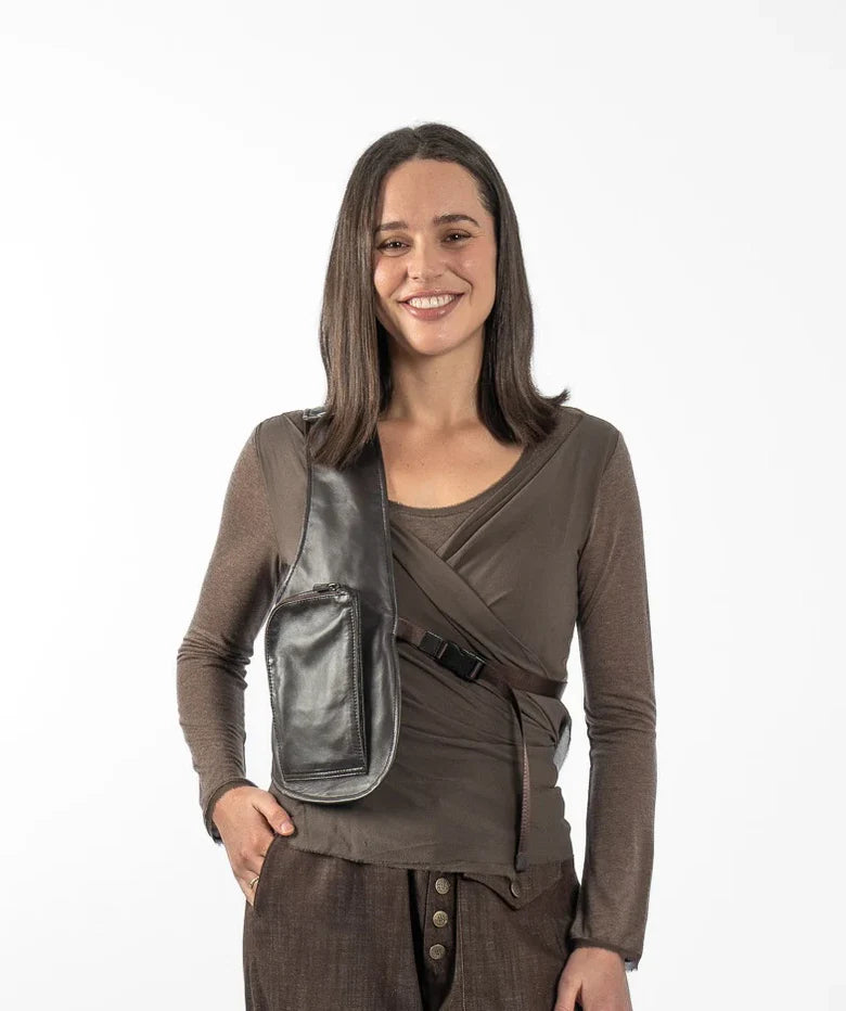 M. A. Dainty Bobbie Strap Bag Choc
