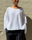 Milkman Waffle Knit Top White