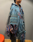 Tibet House A198 Patchwork Poncho Turquoise