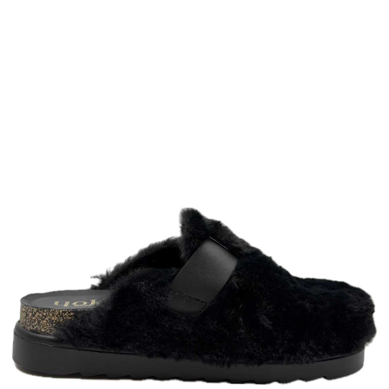 Yokono Tunez 651 Fluffy Mule Black