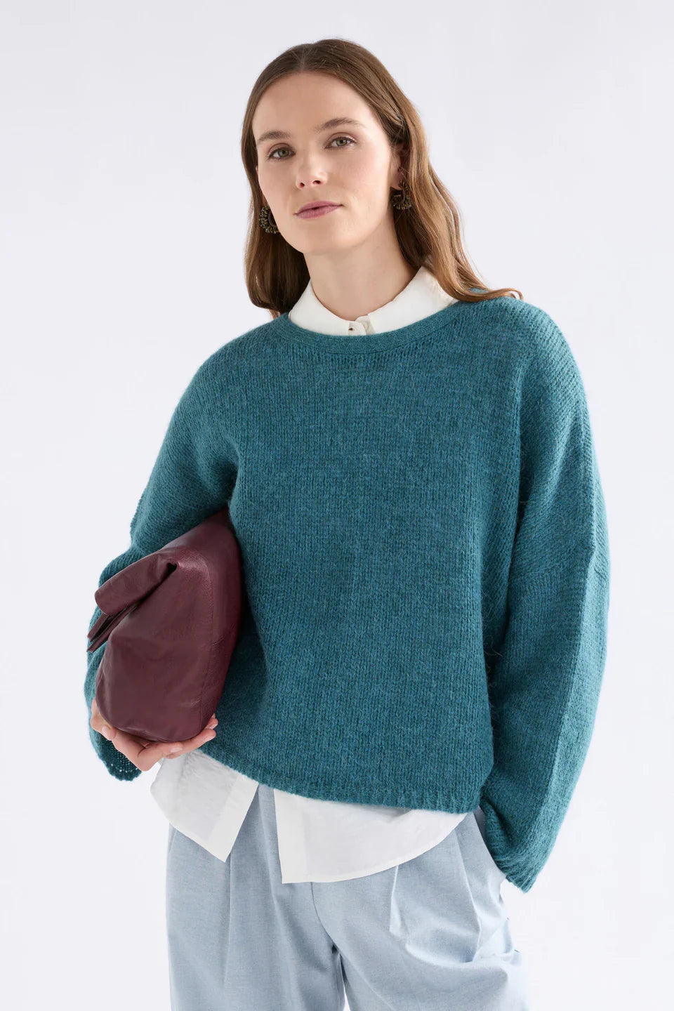Elk Agna Sweater Stone Blue