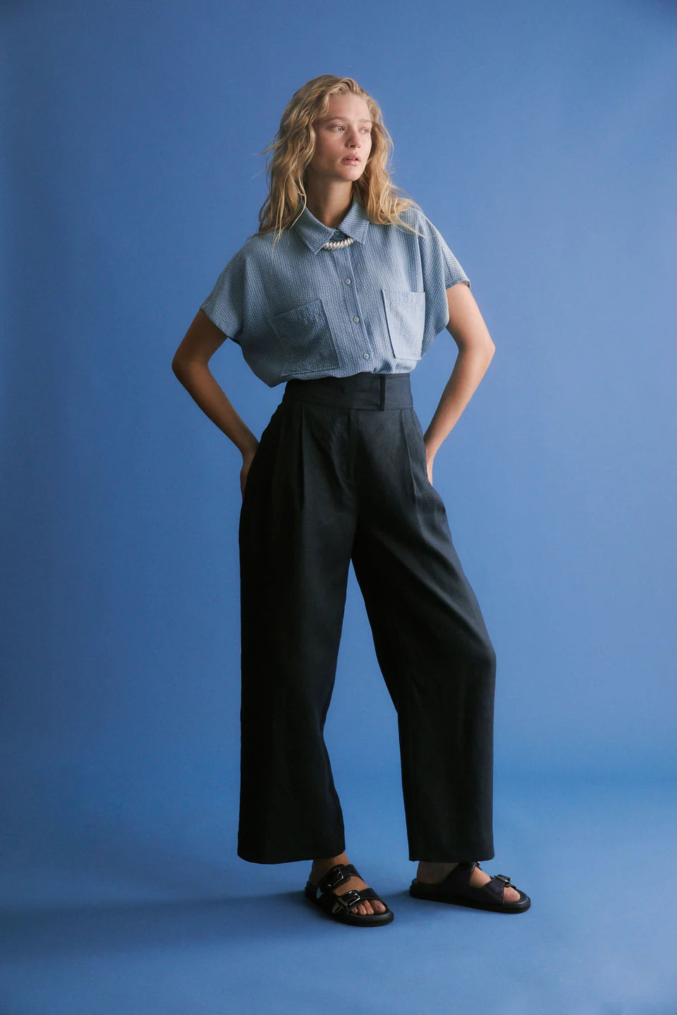 Elk Lejer Pant Navy
