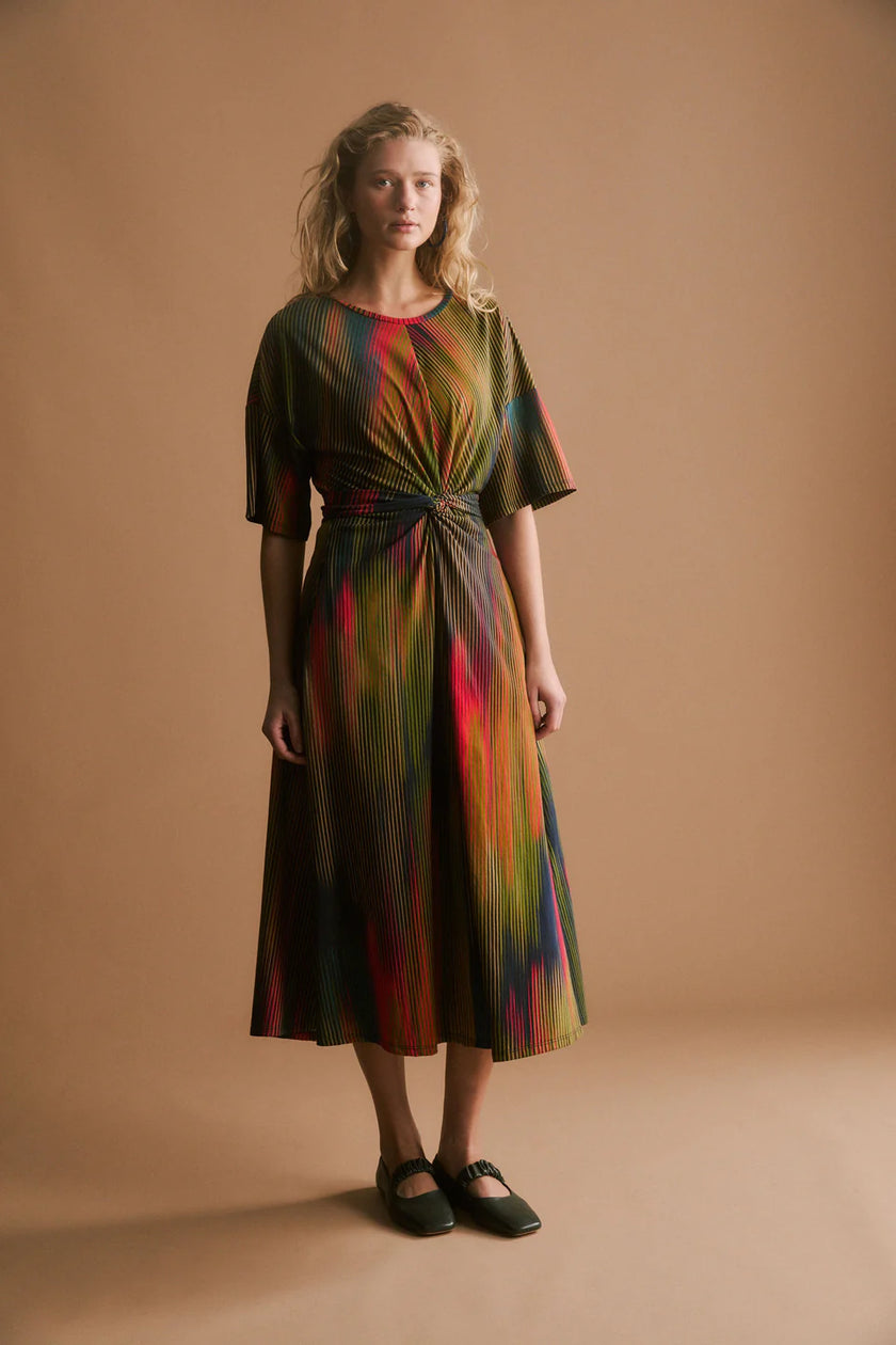 Elk Kihte Tshirt Dress Arran Stripe Print