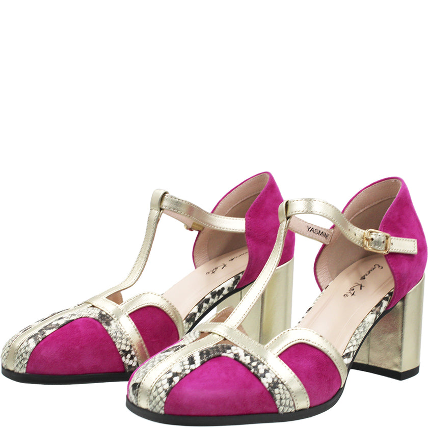 Emma Kate Yasmine Pumps Fuschia Multi
