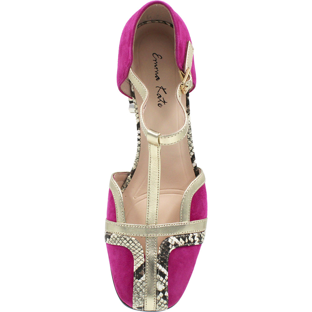 Emma Kate Yasmine Pumps Fuschia Multi