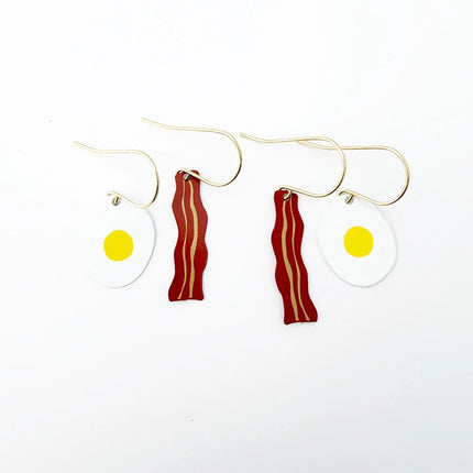 DENZ Eggs & Bacon Stacker Earrings Set