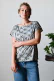 Lazybones Eleanor Tee Diamond Print