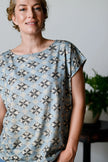 Lazybones Eleanor Tee Diamond Print