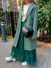 Load image into Gallery viewer, Betty Basics Wanda Coat Green Houndstooth
