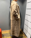 DEA Faux Fur Trench Shielding Beige
