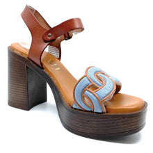 Load image into Gallery viewer, Vayah Jade Platform Heels Blue Jeans Caoba
