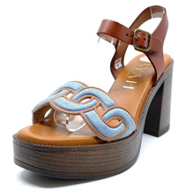 Load image into Gallery viewer, Vayah Jade Platform Heels Blue Jeans Caoba
