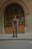 Brixton Cru Linen Blend S/S Woven Shirt Olive Surplus/Port