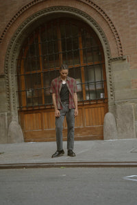 Brixton Cru Linen Blend S/S Woven Shirt Olive Surplus/Port