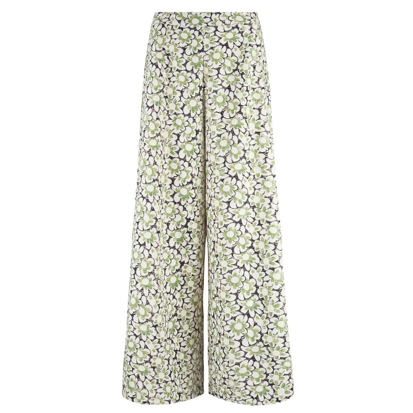 Traffic People Floral Anglaise Rene Trousers Green