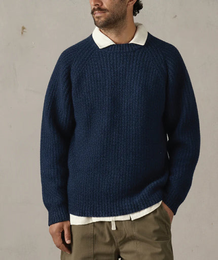 McTavish Fisherman Knit Dark Blue