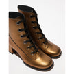 Fly London Sepy Heeled Boot Gold Leather