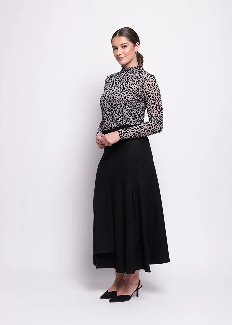 FOIL Wool Of The World Skirt Black