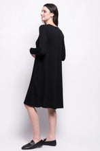 Load image into Gallery viewer, FOIL Shear Delight Dress Black
