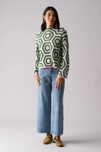 Load image into Gallery viewer, FOIL Bee Bold Sweater Sage Hex
