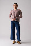 FOIL Tip of Greatness Sweater Powder Pink