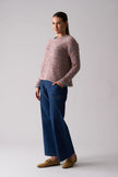 FOIL Tip of Greatness Sweater Powder Pink