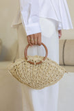 Free Spirit Australia FSB2610 Crochet Knit Shell Bag Natural