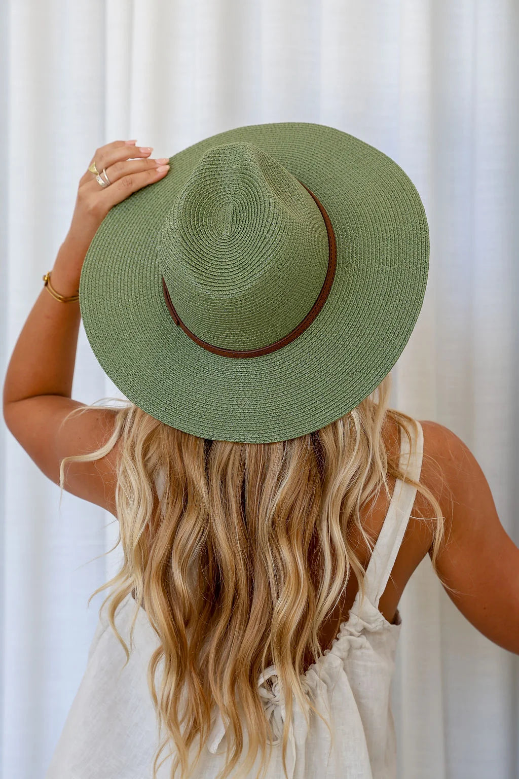 Free Spirit Australia FSH1110 Classic Panama Hat Khaki