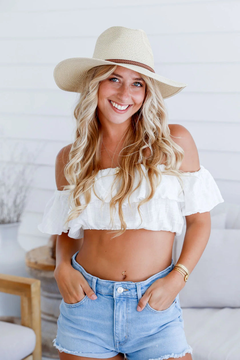 Free Spirit Australia FSH1110 Classic Panama Hat Natural