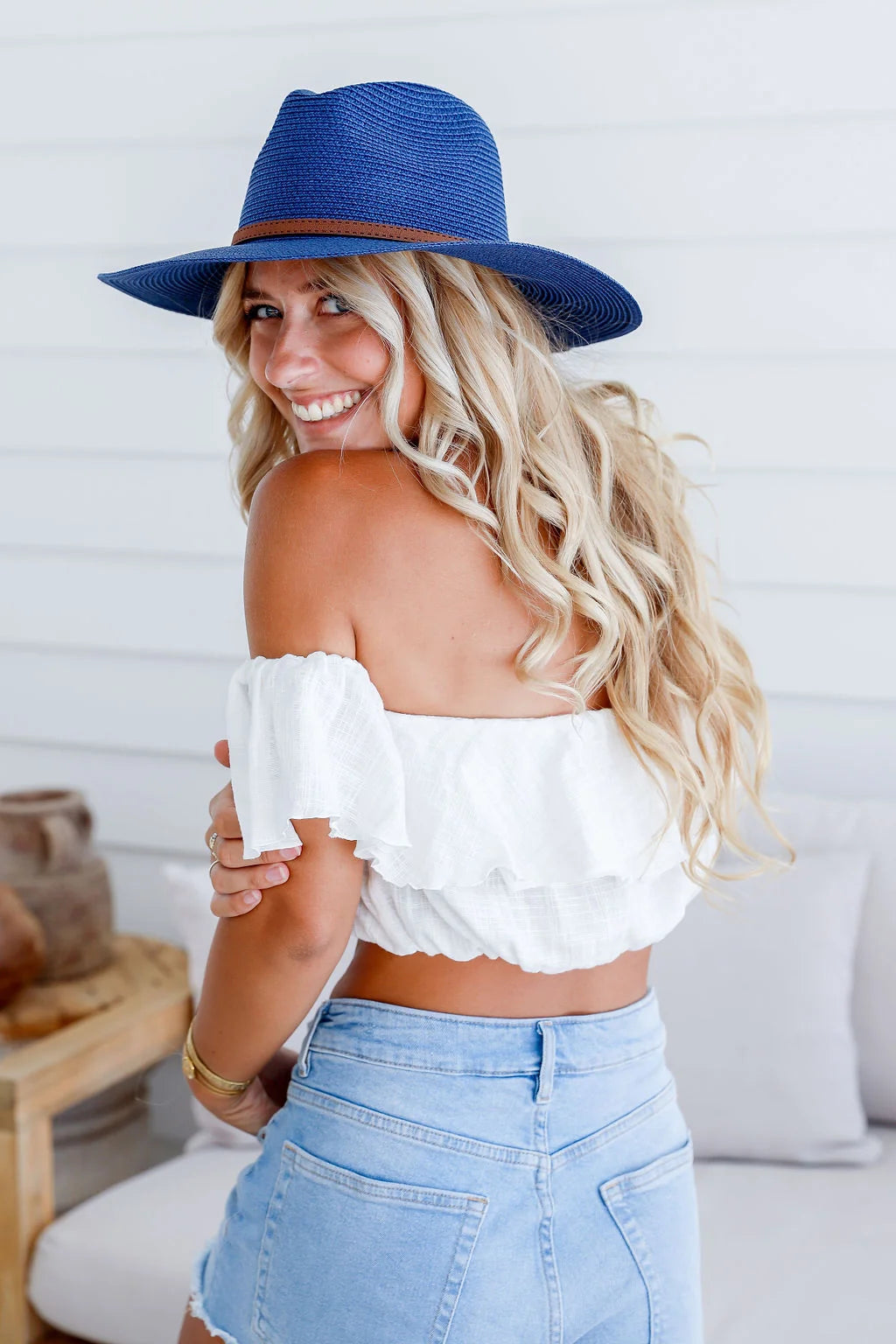 Free Spirit Australia FSH1110 Classic Panama Hat Navy