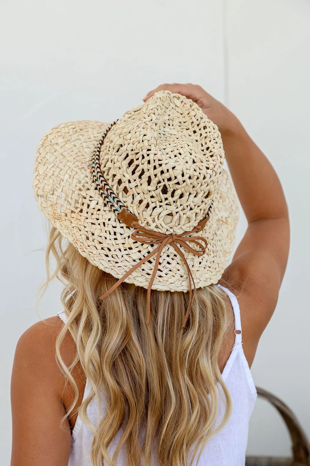 Free Spirit Australia FSH2412 Handmade Raffia Panama Hat Natural