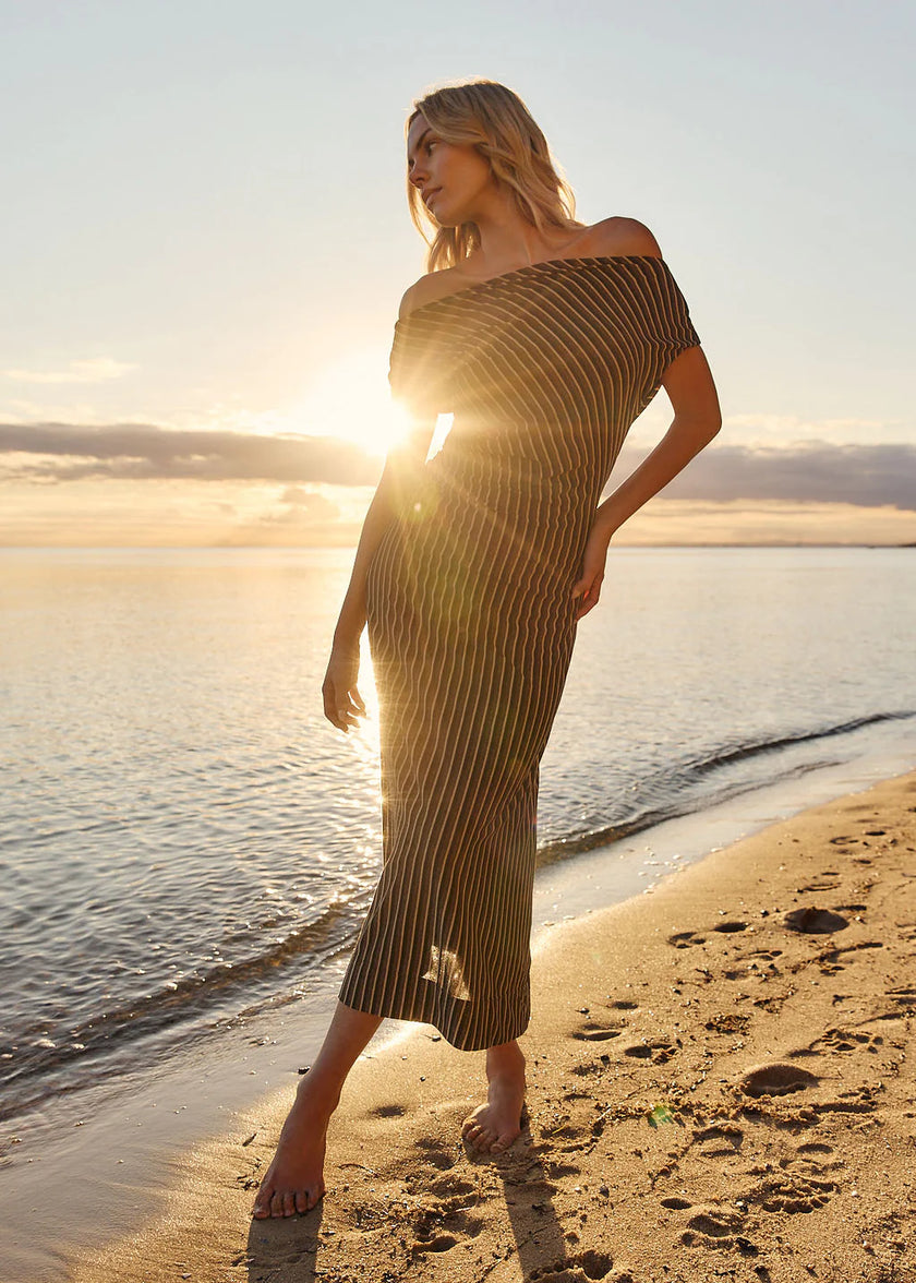 Fate + Becker Everlyn Metallic Jersey Dress Black Multi