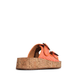 Los Cabos Ferro Orange Raffia