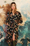 Traffic People Fleeting Fools Duster Coat Black