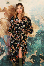 Load image into Gallery viewer, Traffic People Fleeting Fools Duster Coat Black
