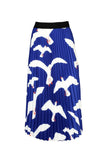 Olga de Polga Flock Pleated Skirt Blue