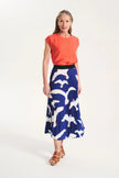Olga de Polga Flock Pleated Skirt Blue