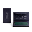 Fox and Leo Slimline Leather Glasses Case Forest