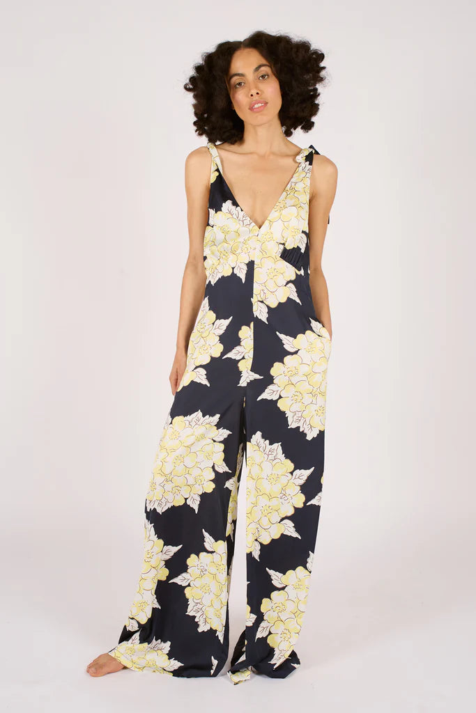 Traffic People Gracie Jumpsuit Navy/Cream