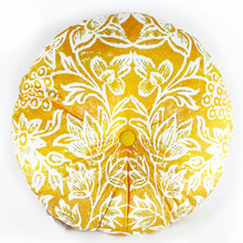 Load image into Gallery viewer, Anna Chandler Design Velvet Cushion Saffron Birds
