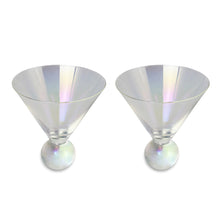 Load image into Gallery viewer, Sage &amp; Cooper Aura Iridescent Martini Glasses (S2)
