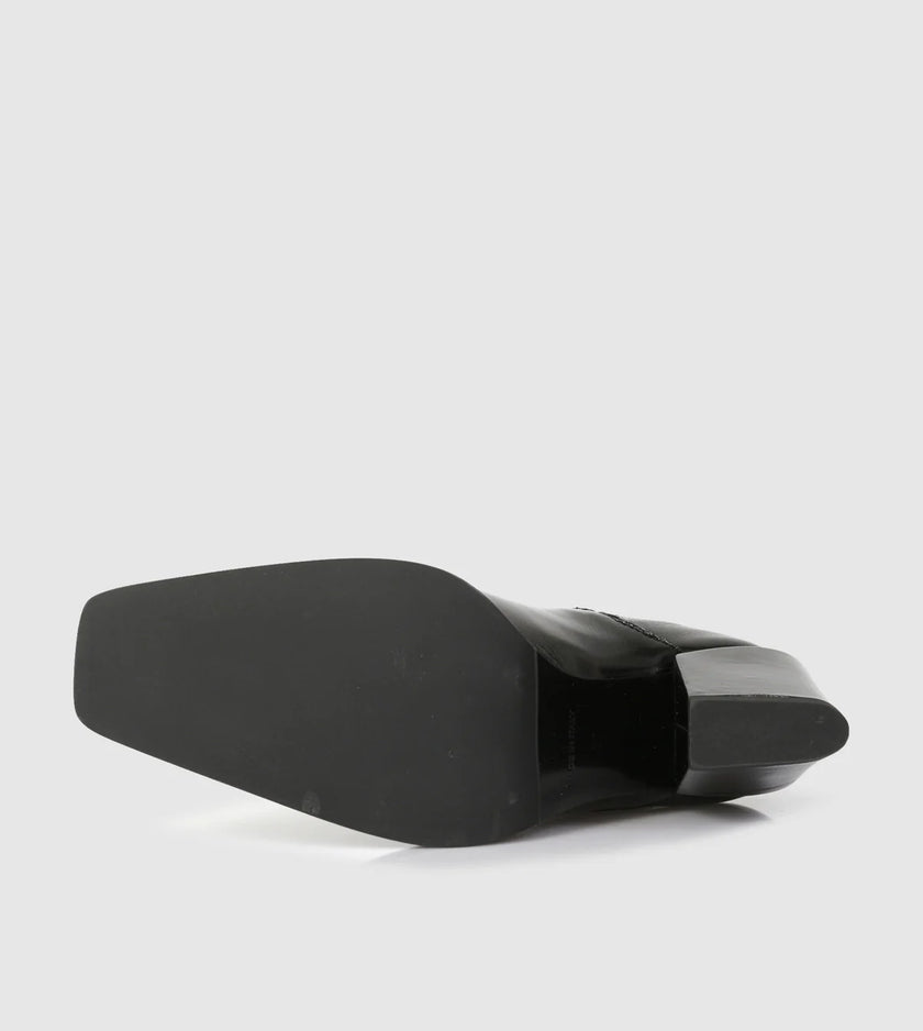 Beau Coops Libby Chelsea Boots Nero Black Patent Leather