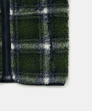 Load image into Gallery viewer, Gramicci Shadow Plaid Sherpa Jacket Olive
