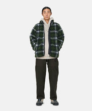 Load image into Gallery viewer, Gramicci Shadow Plaid Sherpa Jacket Olive
