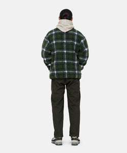 Gramicci Shadow Plaid Sherpa Jacket Olive