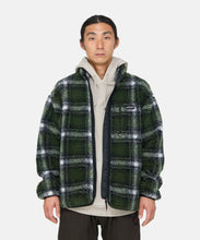 Load image into Gallery viewer, Gramicci Shadow Plaid Sherpa Jacket Olive
