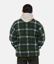 Load image into Gallery viewer, Gramicci Shadow Plaid Sherpa Jacket Olive
